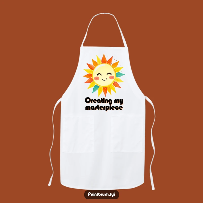 Funny Artist Apron: Painting Sunshine, Creative Protection, Hilarious Gift