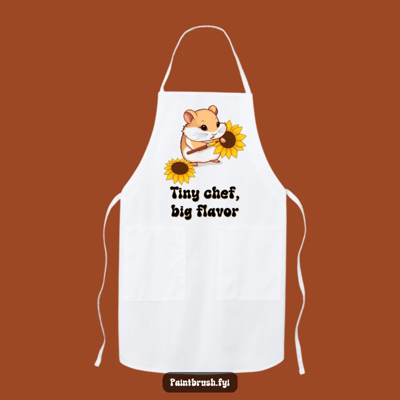 Funny Hamster Artist Apron: Keep Clean While Creating Tiny Masterpieces