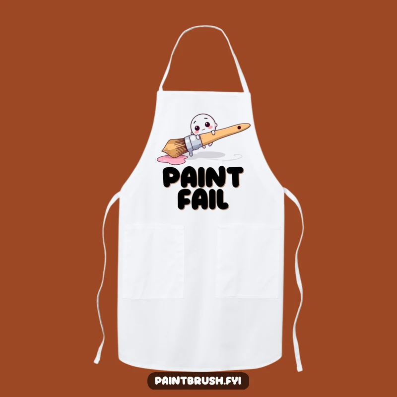 Funny Apron: Comical Brush Trip Kitchen Art - Great Funny Gift for Cooks