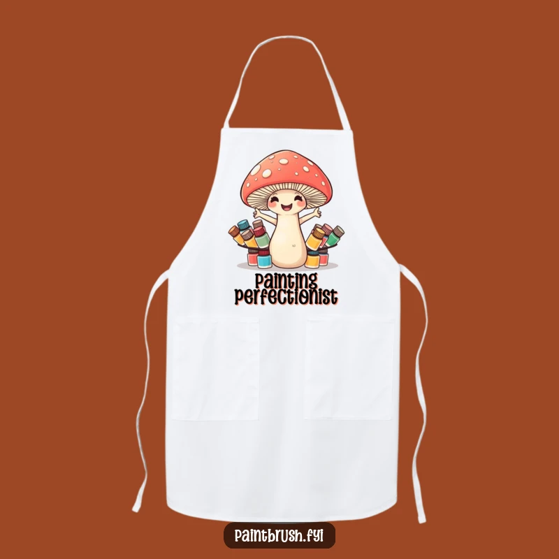 Funny Mushroom Artist Apron - Hilarious Kitchen Wear for Painted Masterpieces
