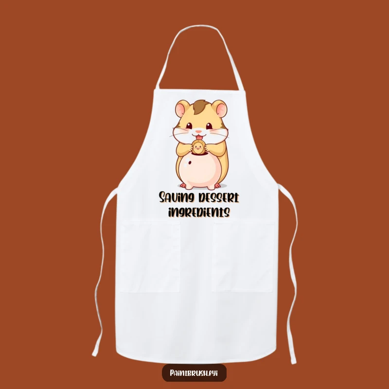 Funny Hamster Saver Apron: Cook with Care and Financial Savvy Gift