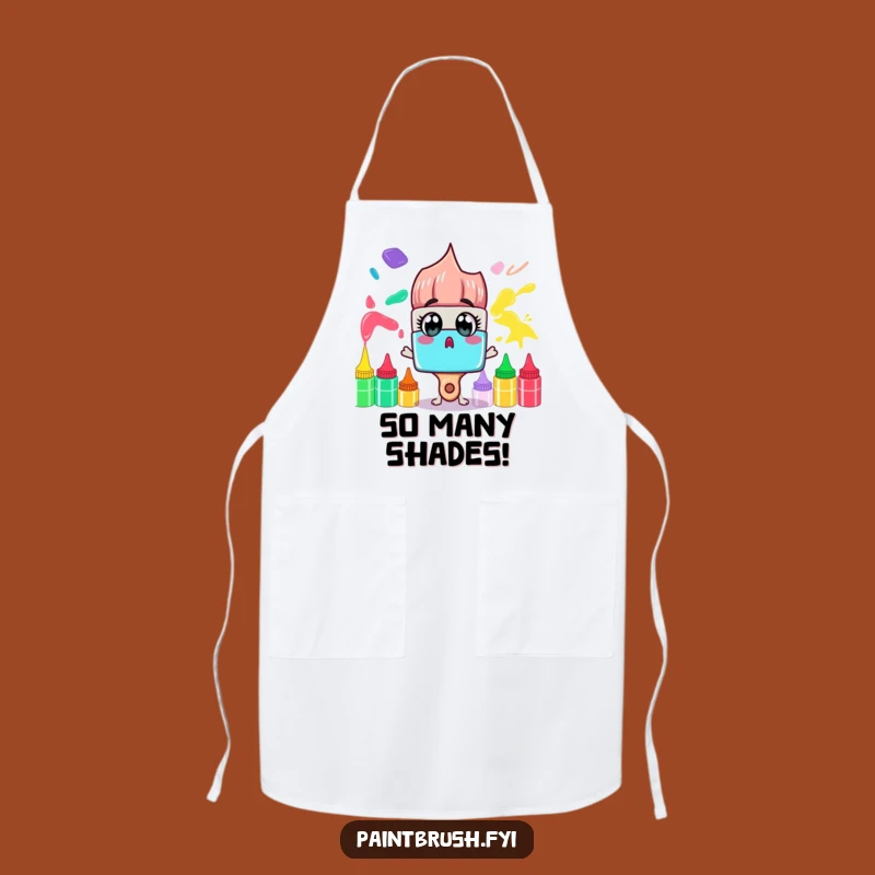 Funny Paintbrush Apron: Colorful Artist Protection, Perfect Creative Gift!