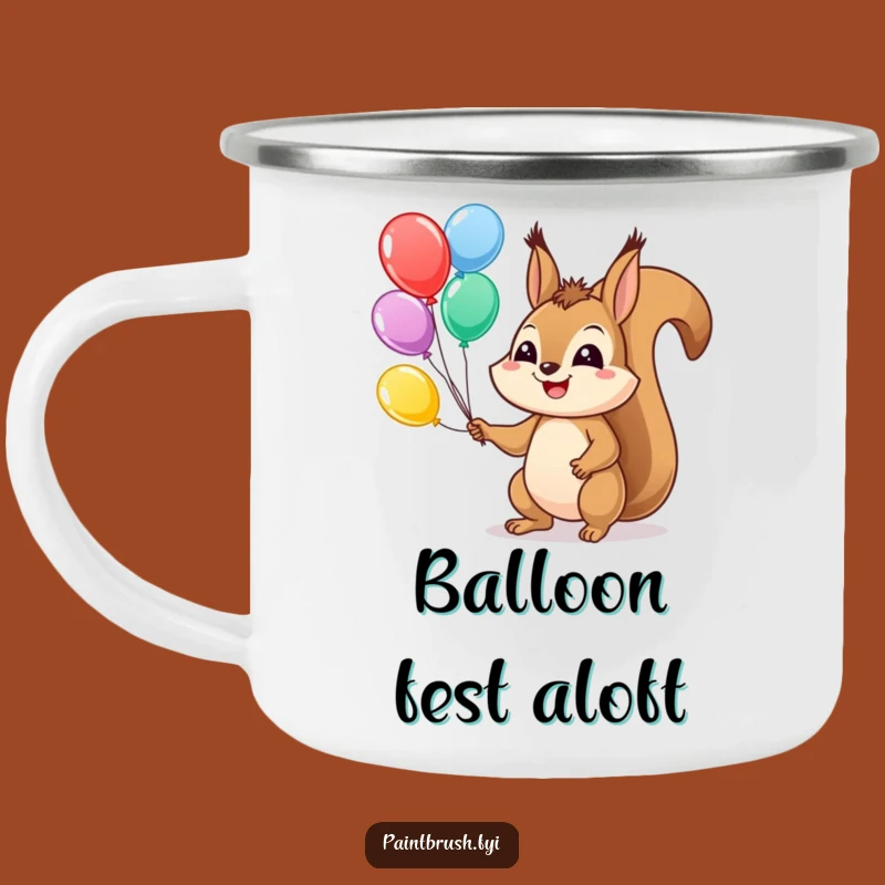 Funny Squirrel Campfire Mug: Adventure Fuel, Whimsical Funny Gift for Outdoors!