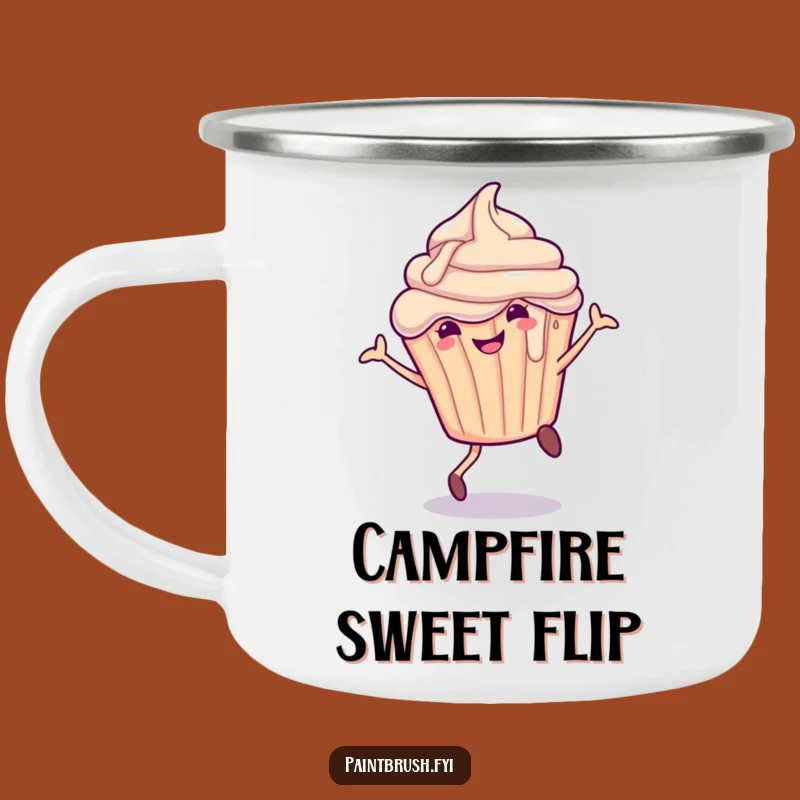 Durable Cupcake Cartwheel Camping Mug - Funny Sweet Drinkware for Outdoors