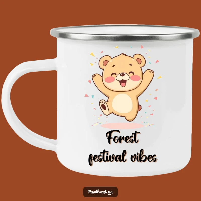 Funny Bear Cub Campfire Mug: Adventure Fuel, Rugged Funny Gift for Outdoors!