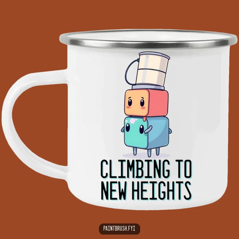 Funny Cube Outdoors Mug: Hilarious Paint Can Balance Camp Cup, Perfect Funny Gift