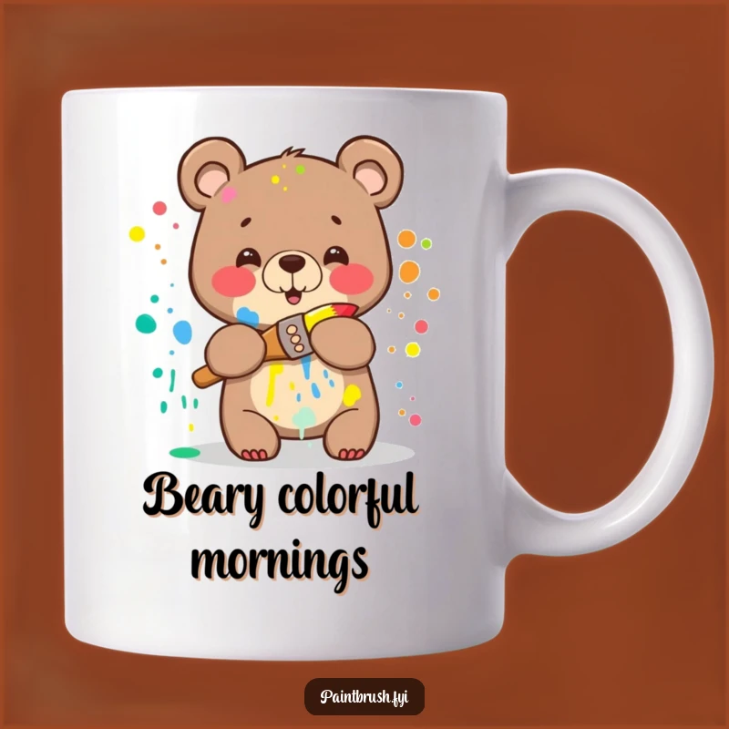 Funny Bear Art Mess Mug: A Hilarious Gift for Creative Souls