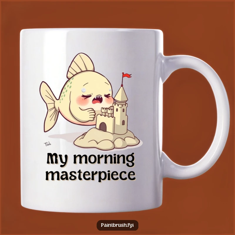 Funny Fish Sculptor Mug: Hilarious Gift for Determined Artists and Aquaphiles