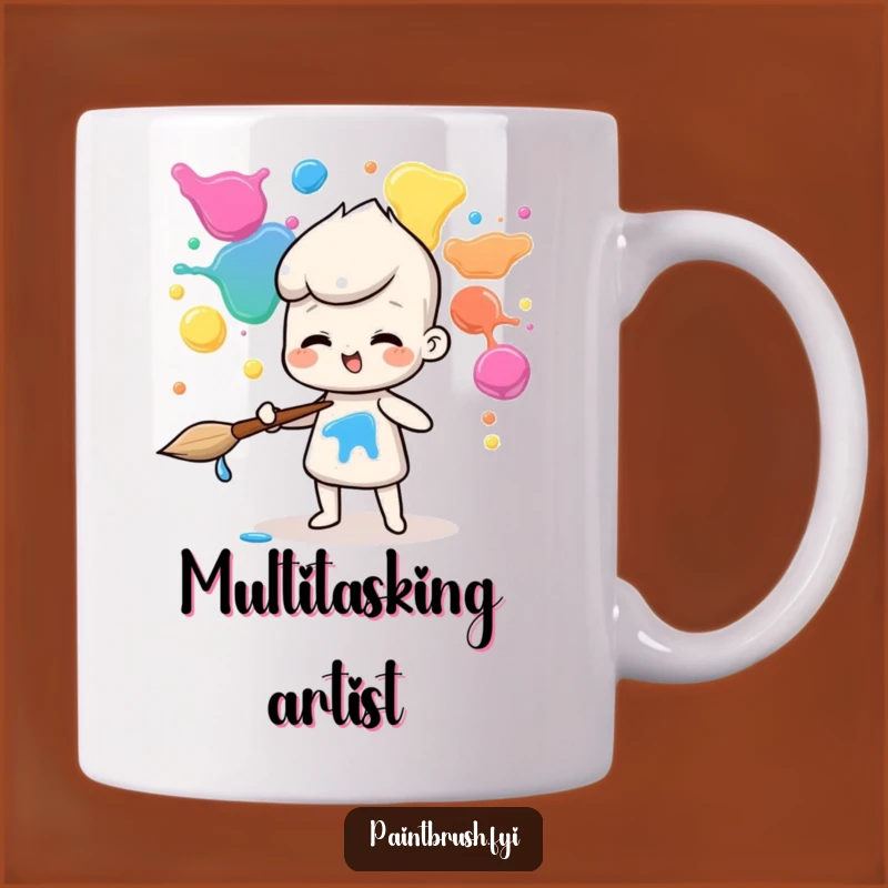Funny Juggling Paintbrush Mug: A Hilarious Gift for the Master Artist