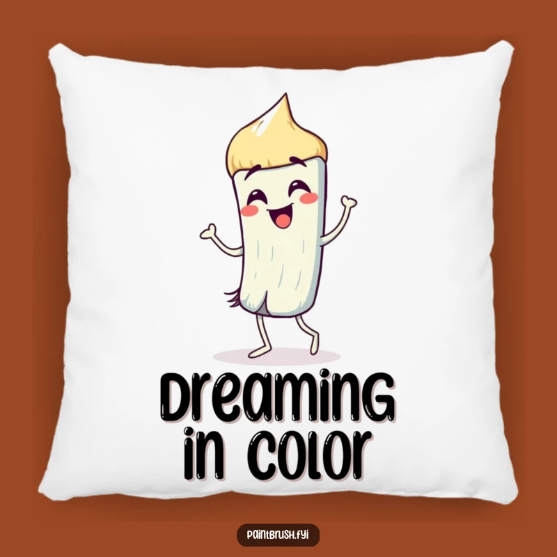 Funny Paintbrush Dance Pillow: Comfy Support for Creative Relaxation Gift