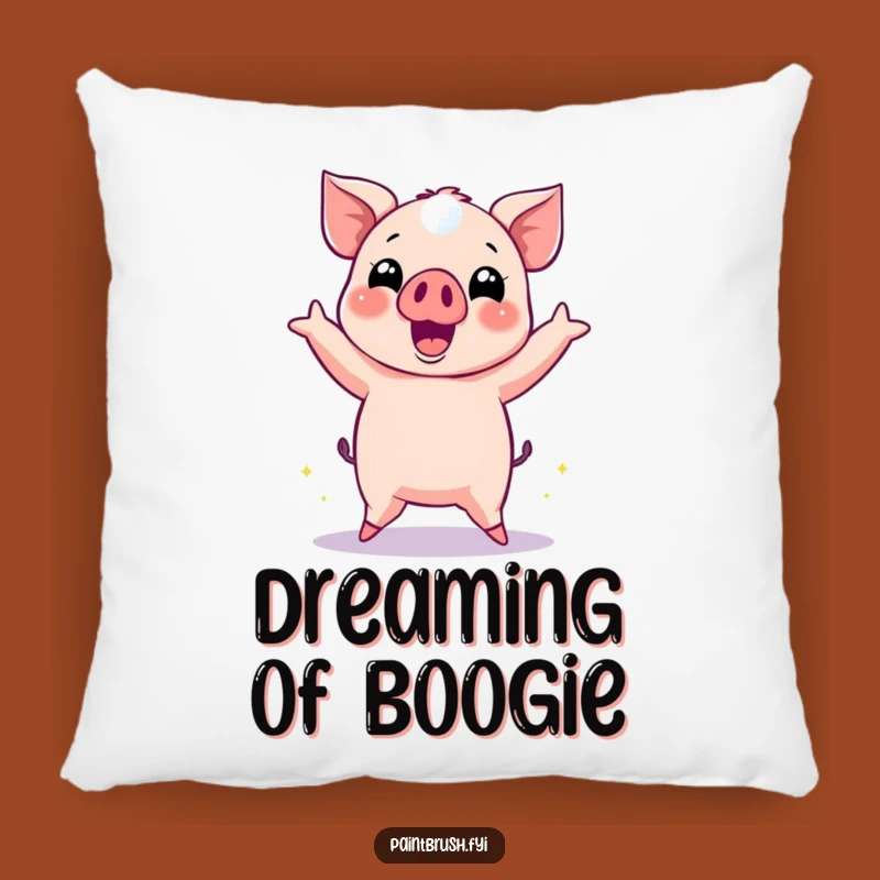 Funny Pig Dance Pillow: Cozy Grooves, Adorable Funny Gift for Comfy Parties!