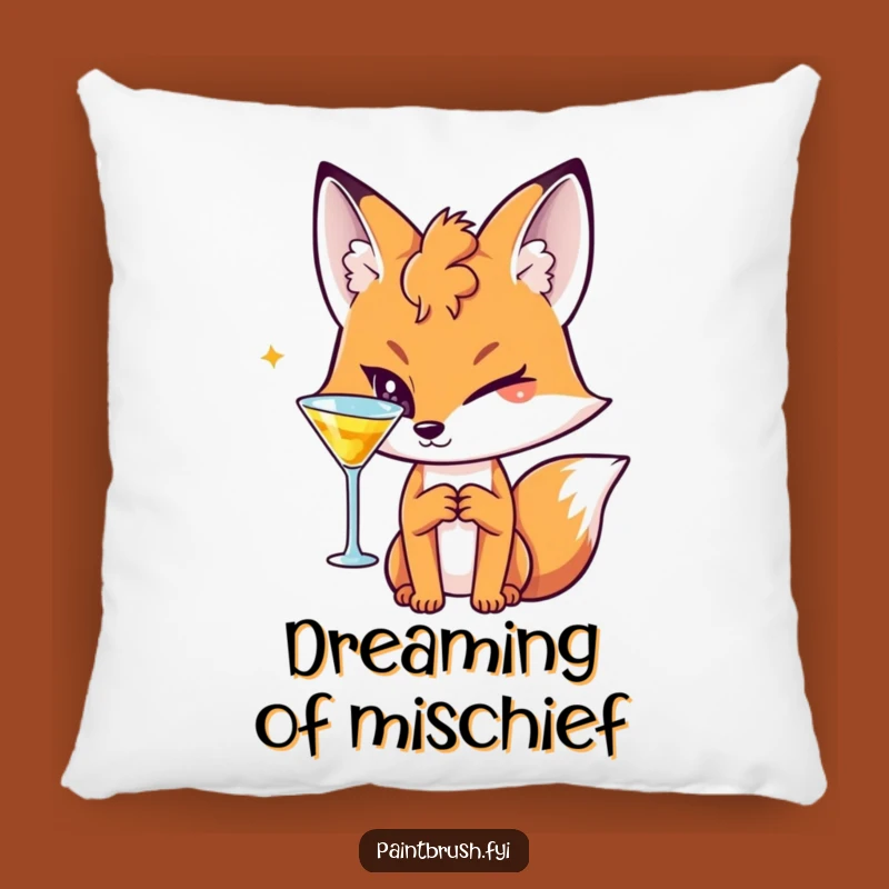 Funny Fox Lounge Pillow: Cozy Charm, Stylish Funny Gift for Relaxation!
