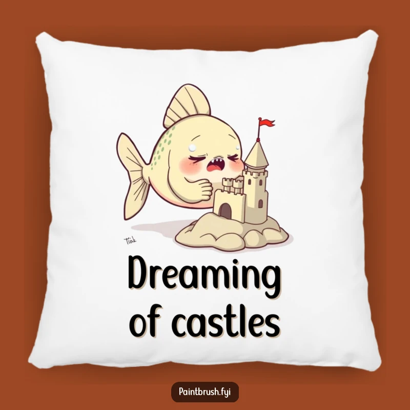 Funny Fish Sculptor Pillow: Cozy Comfort for the Aspiring Artist
