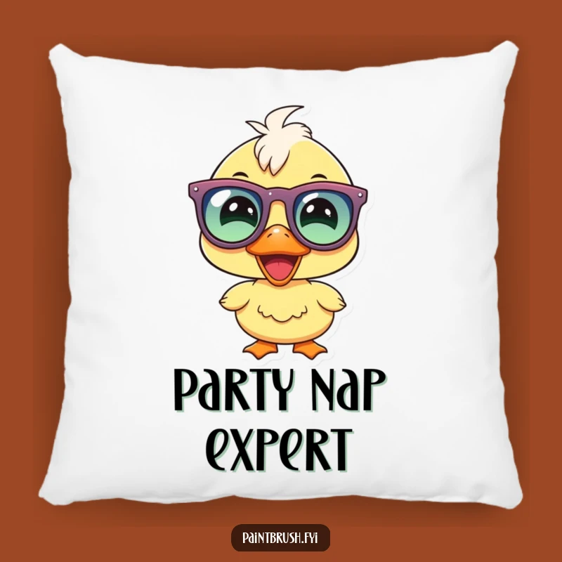 Funny Duckling Party Pillow: Joyous Character Comfort for Smiles
