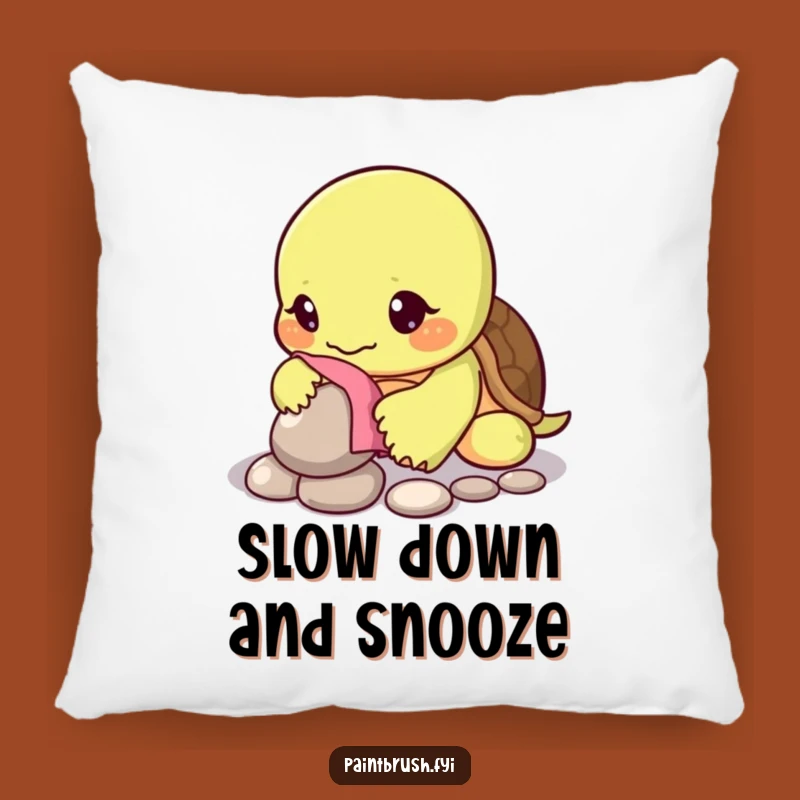 Funny Turtle Patience Pillow: Rest Your Head on Calm and Comfort Gift