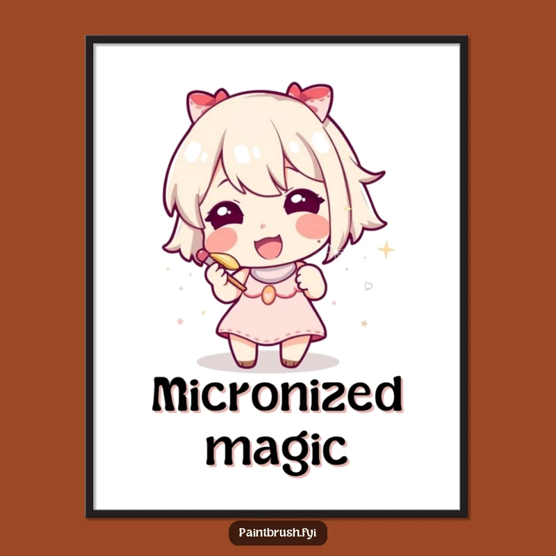 Funny Glitter Artist Digital Art Print - Hilarious Sparkle Creation Decor