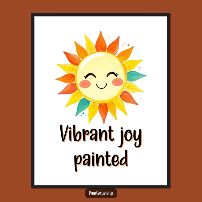 Funny Artist Sun Print: Vibrant Creation, Motivational Art, Unique Funny Gift