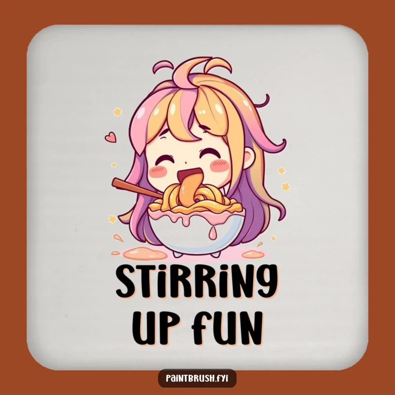 Funny Art Mixer Coasters (Set of 4) - Hilarious Vibrant Color Drink Mats