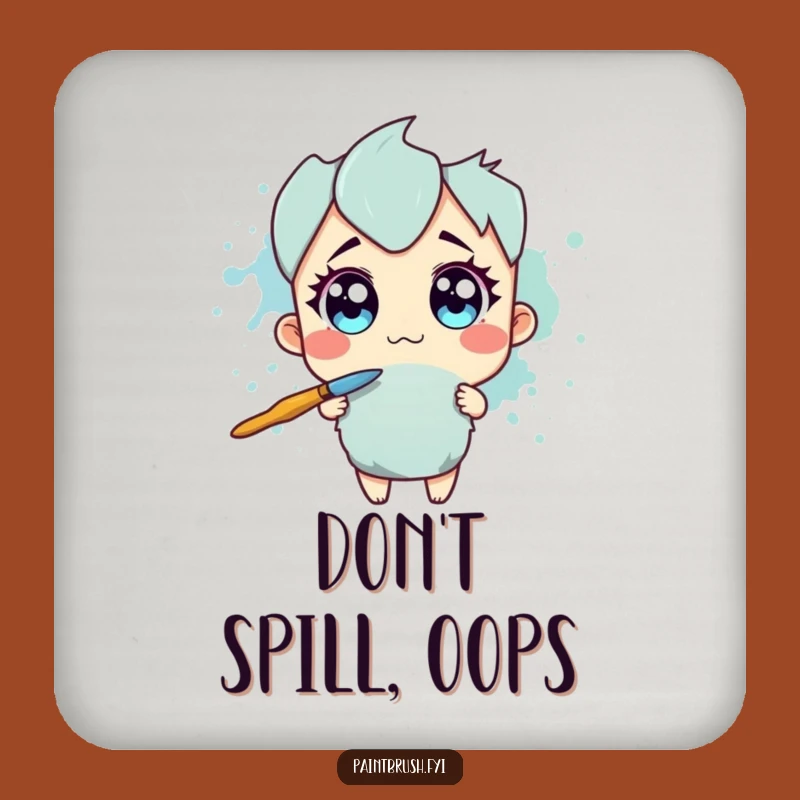 Funny Coasters: Set of Ink Splotch Scare Art - Unique Funny Gift