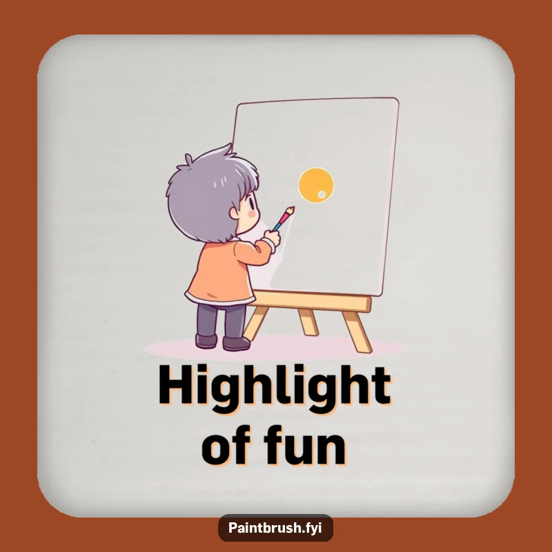 Funny Dot Art Coaster: Minimalist Drink Protector, Perfect Funny Gift