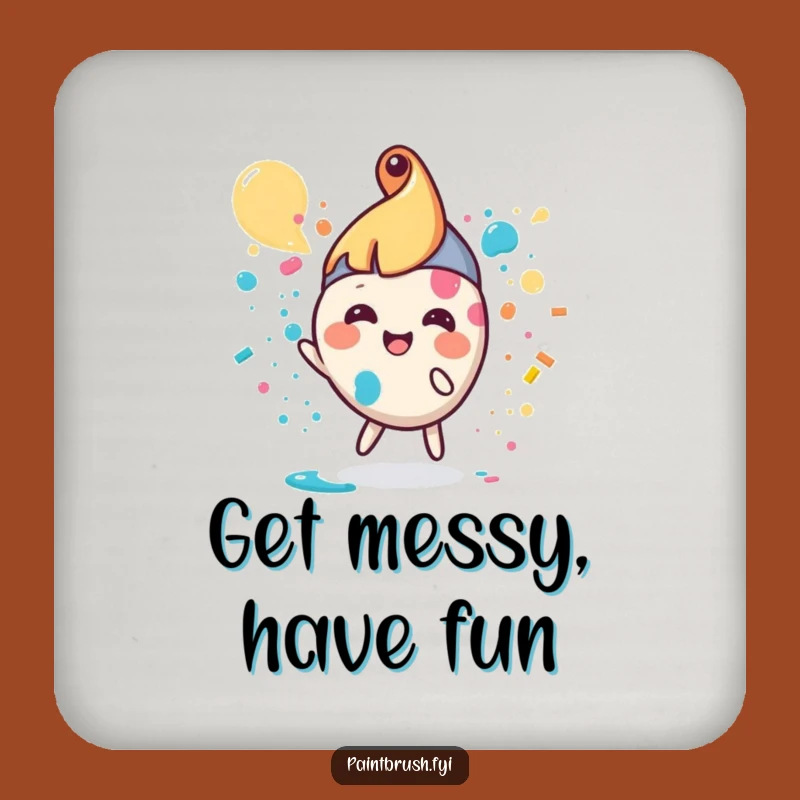 Funny Paintbrush Coasters: Protect Surfaces with this Hilarious Artist's Set