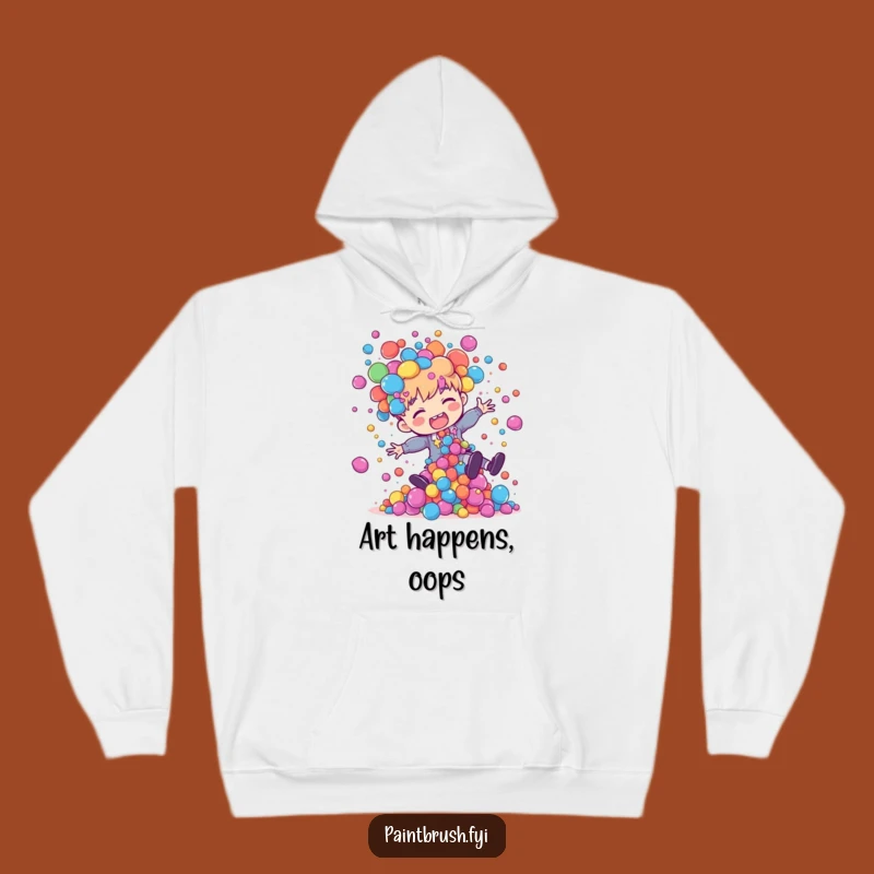 Funny Painter Tripping Hoodie: Cozy Art Spill Sweatshirt, Perfect Funny Gift