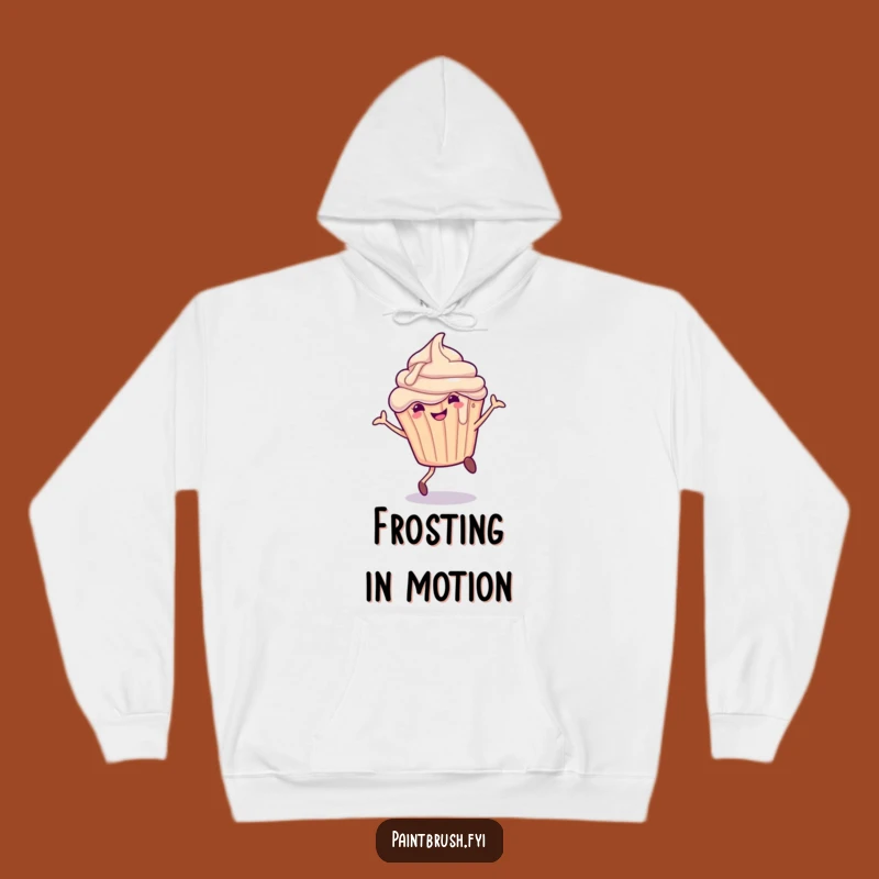 Cozy Cupcake Cartwheel Hoodie - Funny Frosting Sweatshirt for Sweet Comfort