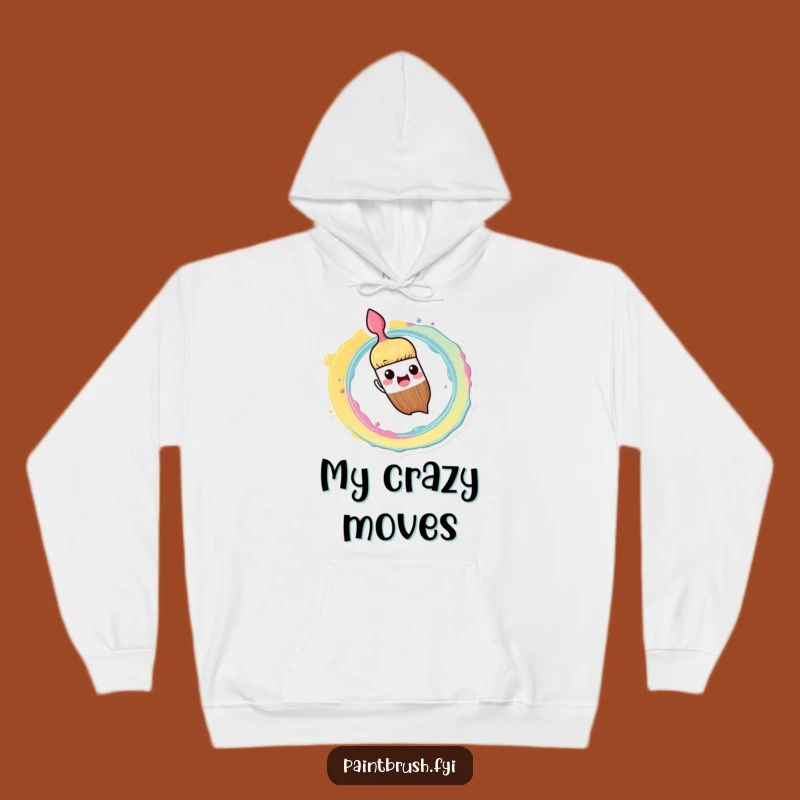 Funny Hoodie: Cozy Paint Spiral Art - Warm Funny Gift for Artists