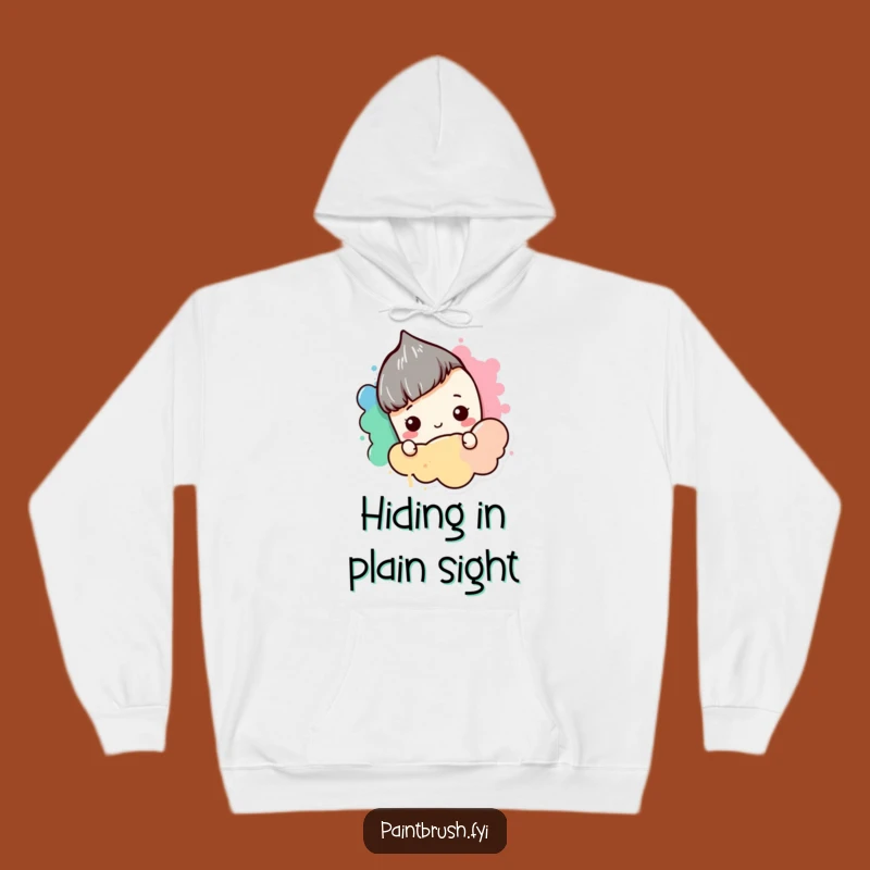 Funny Shy Paintbrush Hoodie: Cozy Comfort for Introverted Artists