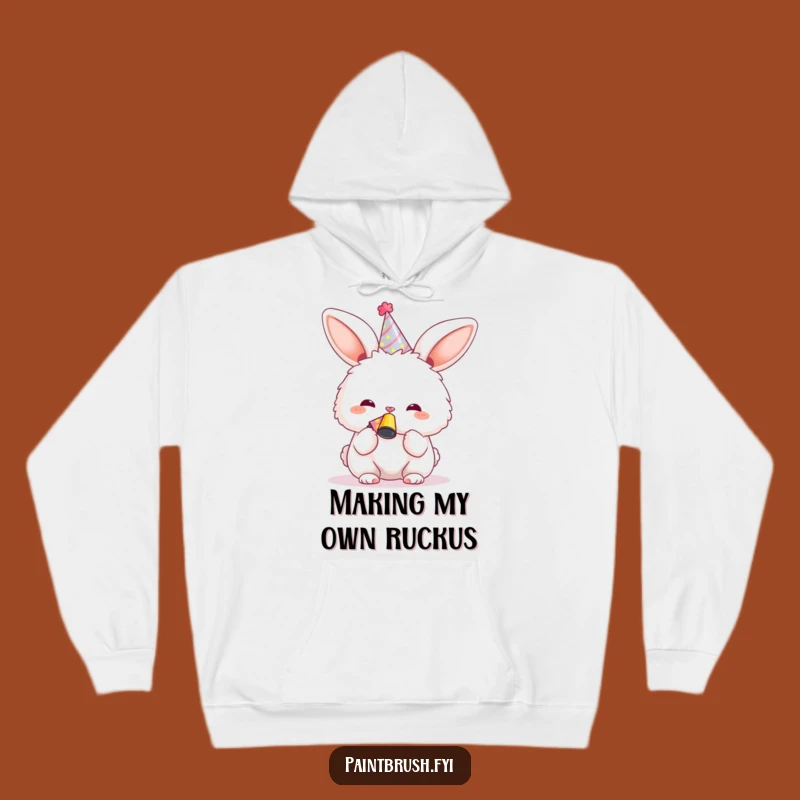 Cozy Funny Bunny Birthday Hoodie: Warm Up with Party Vibes, Ideal Funny Gift!