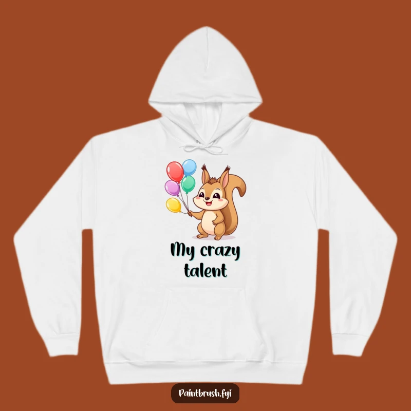 Cozy Squirrel Fun Hoodie: Warm & Whimsical, Perfect Funny Gift for Chilly Days!