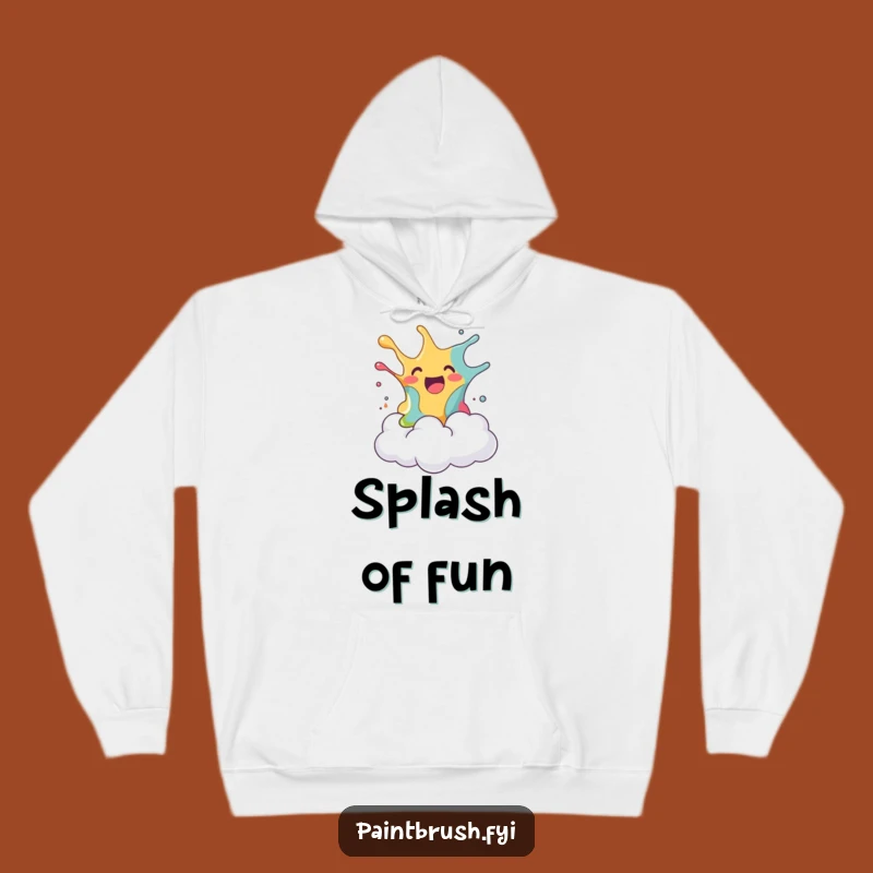 Funny Paint Splash Cloud Hoodie: The Ultimate Humorous Art Gift