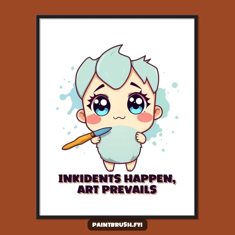 Humorous Free Printable Wall Art: Ink Fright - Goofy Downloadable Art!