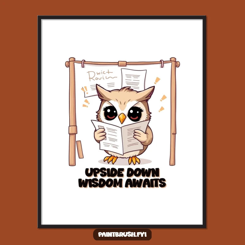 Owl Art Confusion: Free Printable Wall Decor, Hilarious Downloadable Whimsical Gift