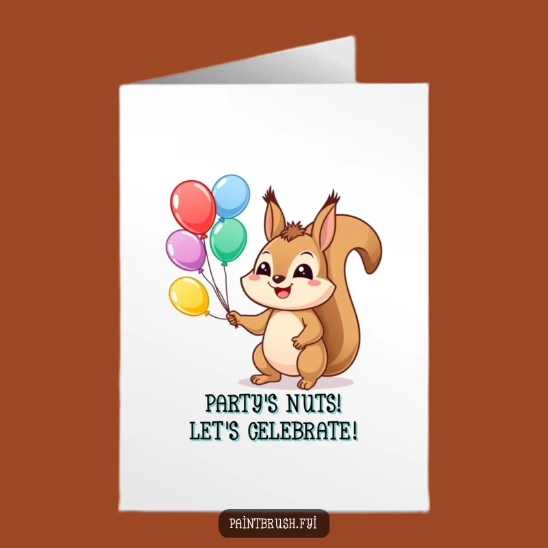 Free Printable Birthday Card: Juggling Squirrel for a Whimsical Downloadable Gift