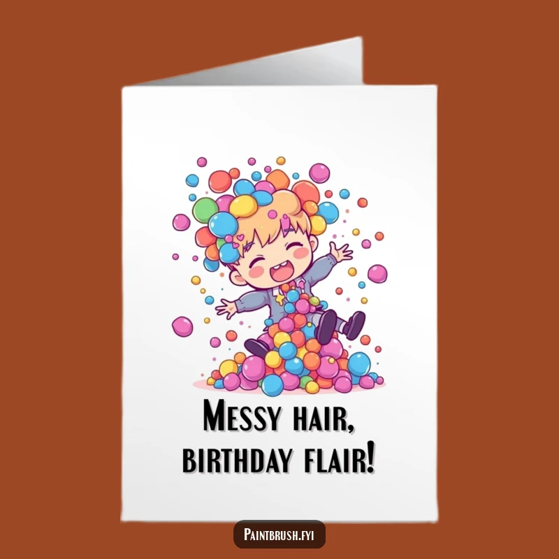 Funny Free Printable Birthday Card: Painter's Colorful Mess! DIY Downloadable Gift