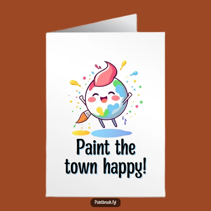 Free Printable Rainbow Paint Birthday Card: Joyful DIY Downloadable Gift for Artists!