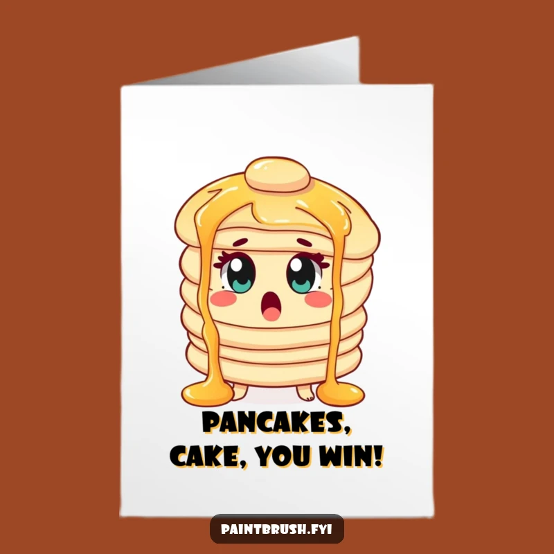 Free Printable Birthday Card: Pancake Surprise, Downloadable Funny Gift