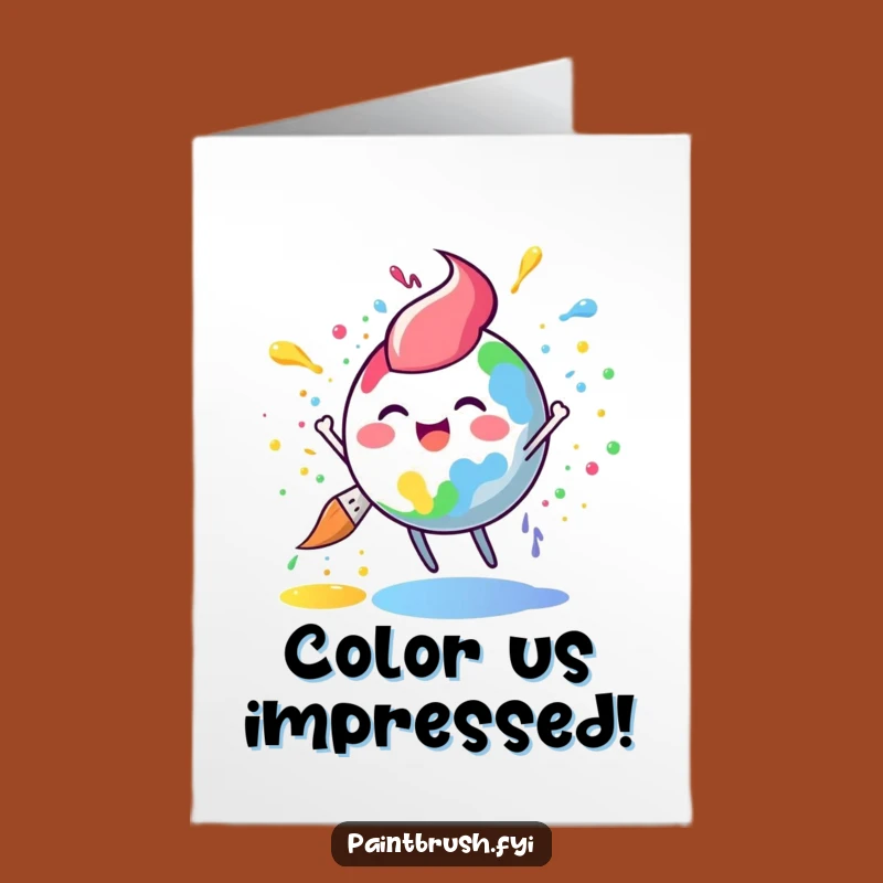 Free Printable Rainbow Paint Congrats Card: Joyful DIY Downloadable Gift!