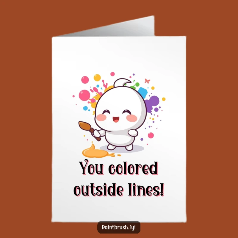 Free Printable Rainbow Art Congrats Card: Joyful Creation for a Downloadable Gift