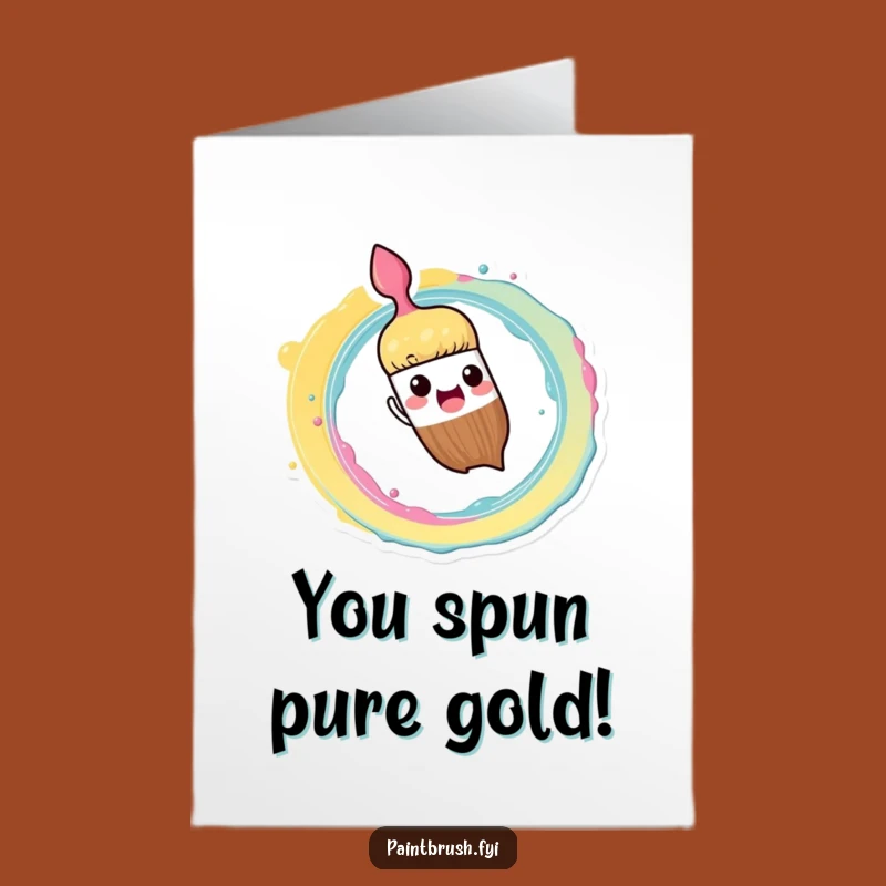 Exciting Free Printable Congrats Card: Spiral Paint Splash - Dynamic Downloadable Success!