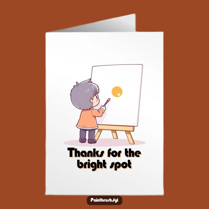 Free Printable Thank You Card: Thanks for the Dot of Joy!