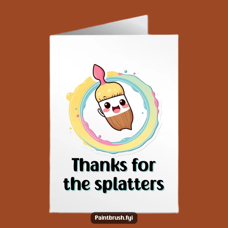 Artistic Free Printable Thank You Card: Spiral Paint - Creative Downloadable Gratitude!
