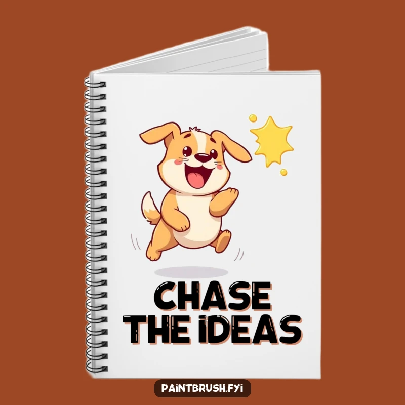 Funny Dog Paint Splat Notebook - Hilarious Journal for Energetic Ideas