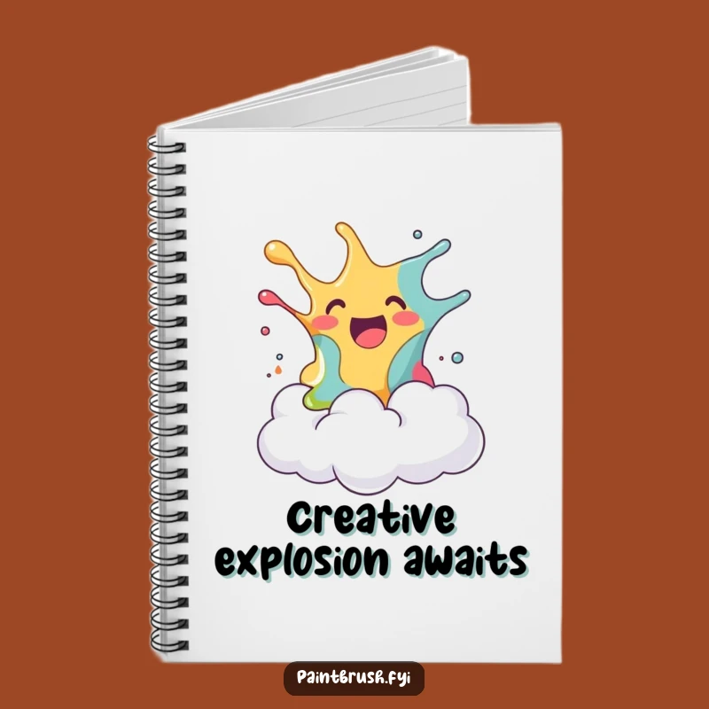 Funny Paint Splash Cloud Notebook: A Humorous Gift for Creative Planners