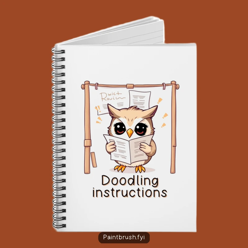 Funny Owl Upside Down Notebook - Hilarious Journal for Puzzling Thoughts