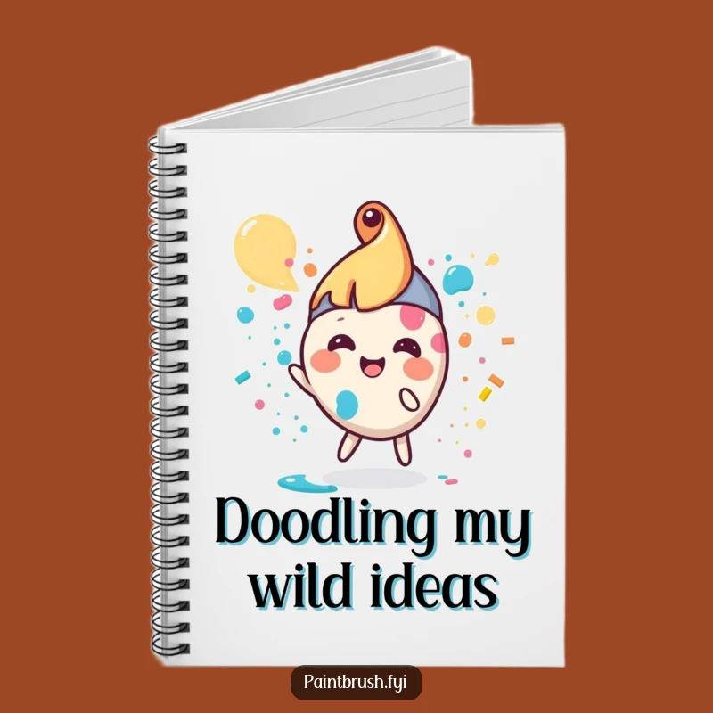 Funny Paintbrush Notebook: Jot Down Ideas with this Hilarious Artist's Journal
