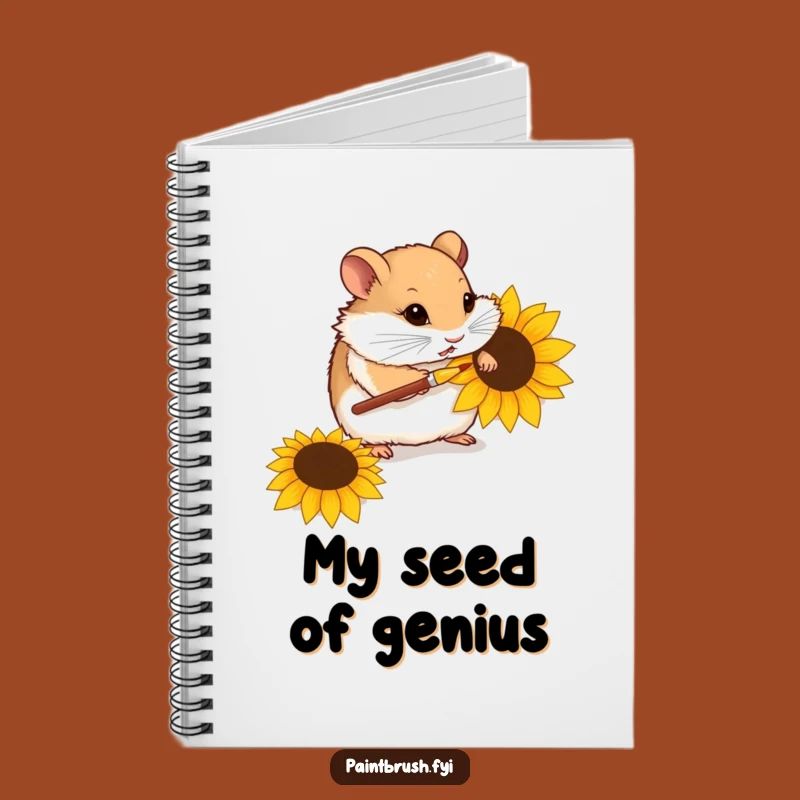 Funny Hamster Artist Notebook: Jot Down Ideas with Tiny Brush Strokes