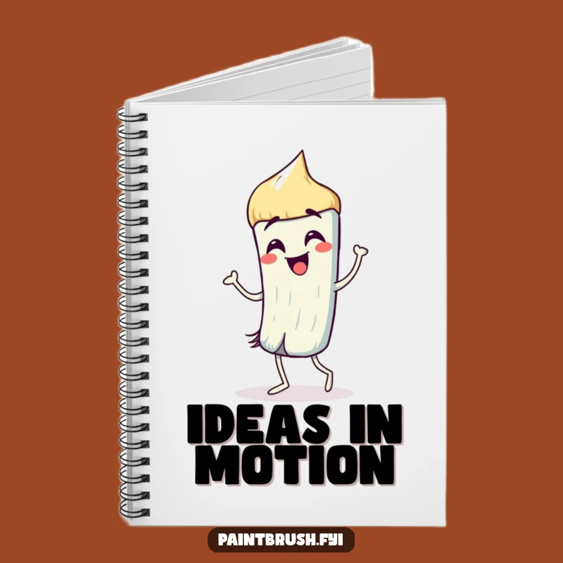 Funny Paintbrush Dance Notebook: Jot Down Ideas with Creative Flair Gift