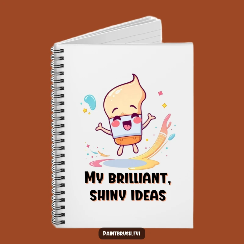 Funny Paintbrush Ideas Notebook: Capture Your Sparkle with Glittery Art, Gift